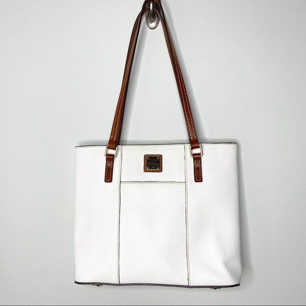 Dooney and Bourke Lexington Tote White Brown